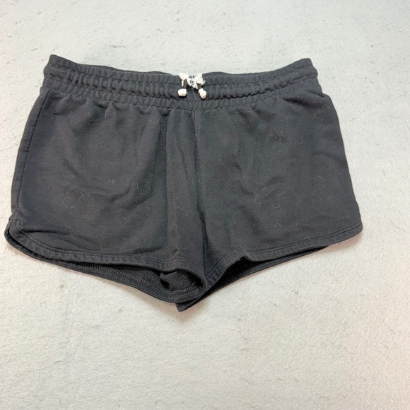 Cat & Jack Girls' Black Plus Size Lounge Shorts Cotton Blend Casual Activewear - Picture 1 of 6